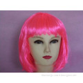 Party Short Straight Pink Cosplay Bob Hair Wig CY130